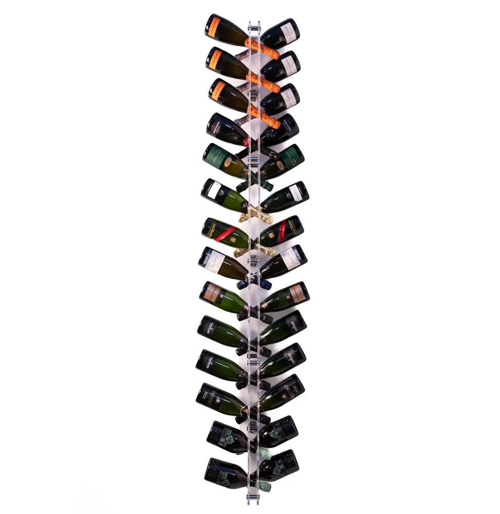 Sparkling200 plexiglas champagnerek – Display voor 28 flessen mousserende wijn