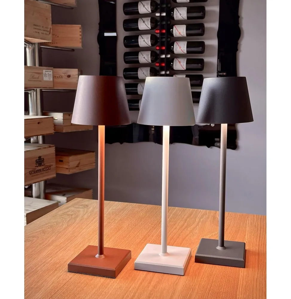 Table Lamp antraciet LED-tafellamp – Oplaadbare LED-tafellamp, antraciet