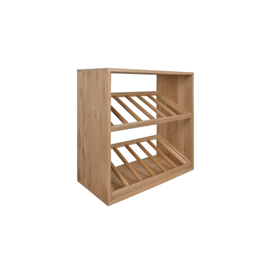 wine nest stapelbaar houten wijnrek