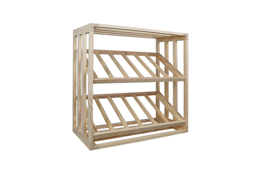 grenenhouten wijnrek