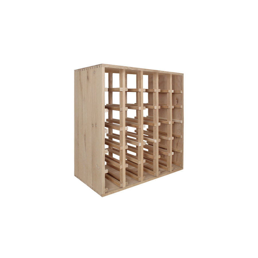 grenen houten wijnrek