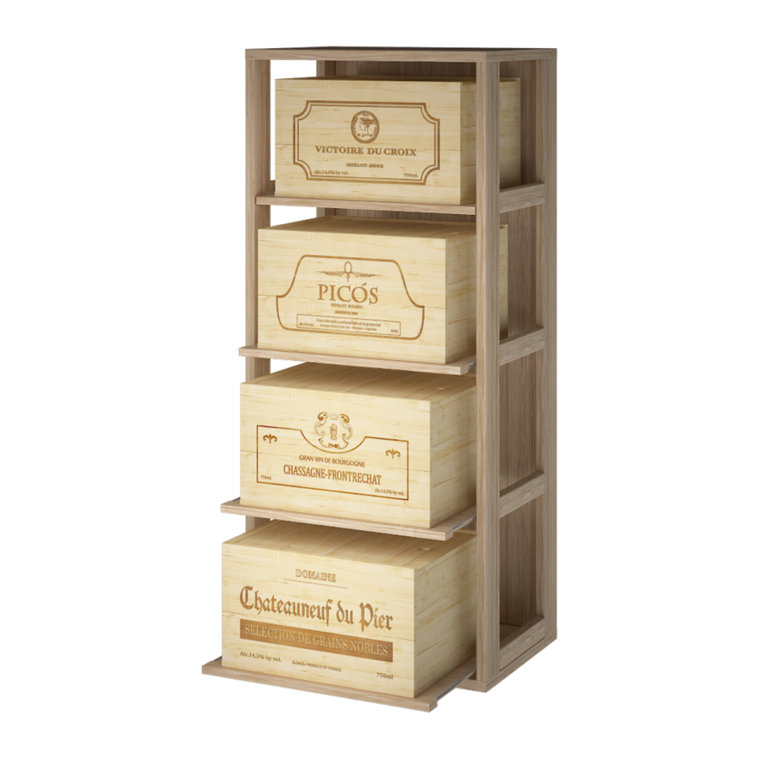 houten Wijnkistenrek, houten wijnkistrek, houten wijnrek