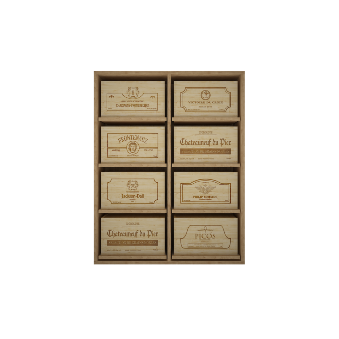 Wijnkistrek, wijnkistenrek. wijnkast