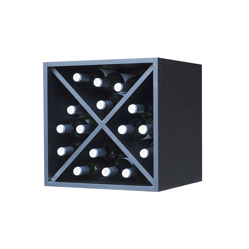 zwart wijnrek, wijnrek zwart