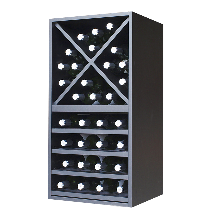 zwart wijnrek, wijnrek zwart