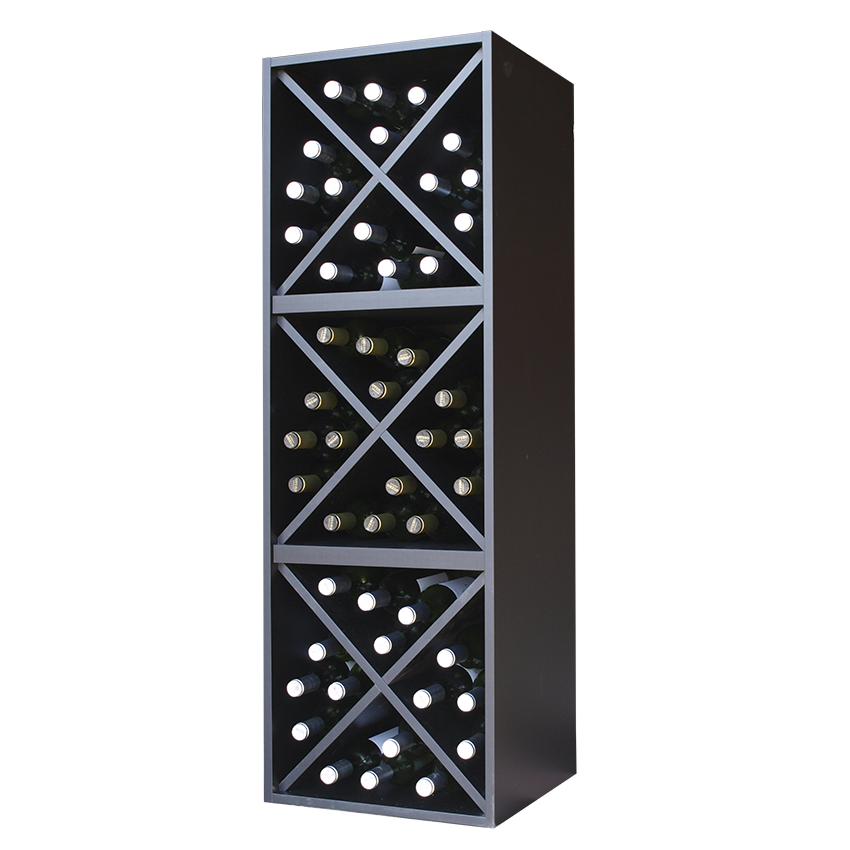 zwart wijnrek, wijnrek zwart
