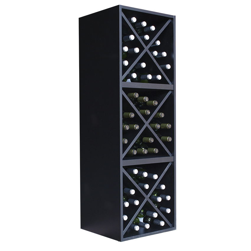 zwart wijnrek, wijnrek zwart