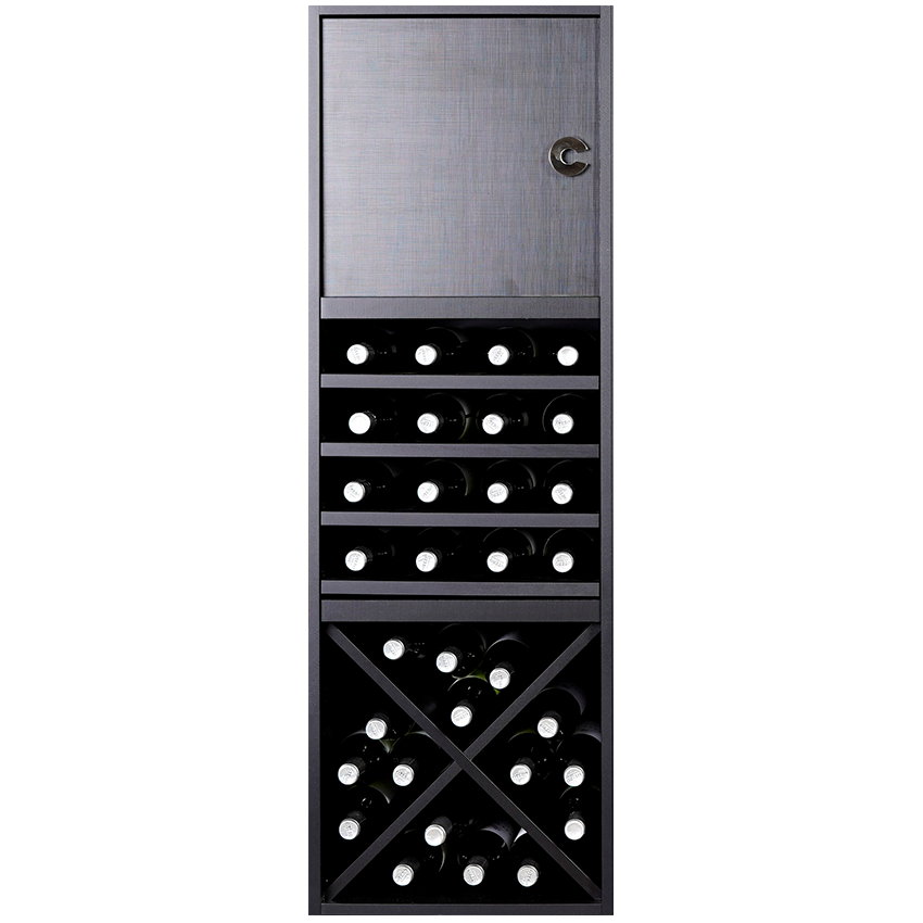 zwart wijnrek, wijnrek zwart