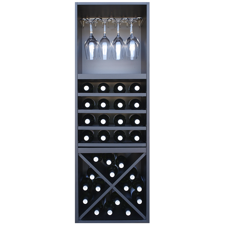zwart wijnrek, wijnrek zwart
