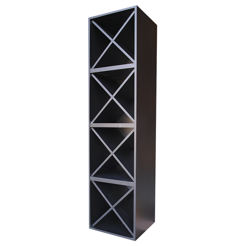 zwart wijnrek, wijnrek zwart