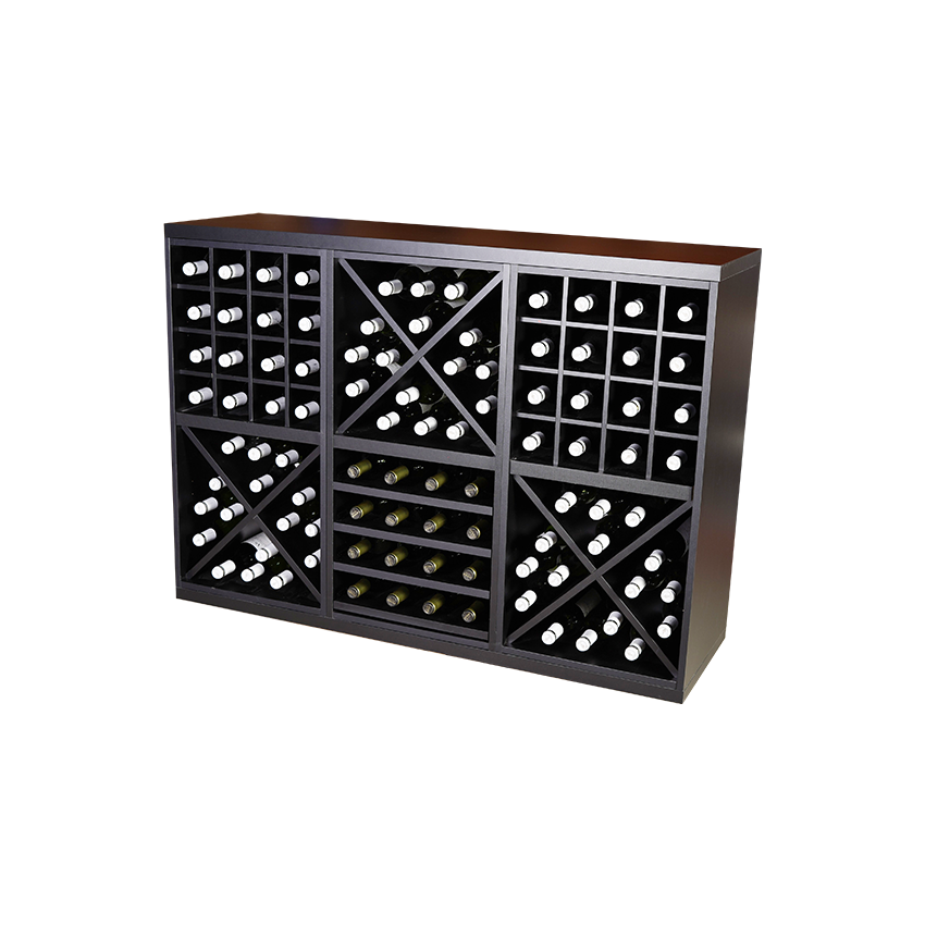 zwart wijnrek, wijnrek zwart