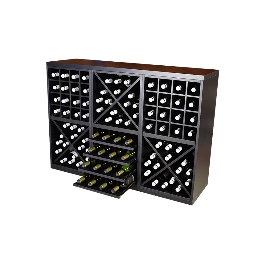 zwart wijnrek, wijnrek zwart