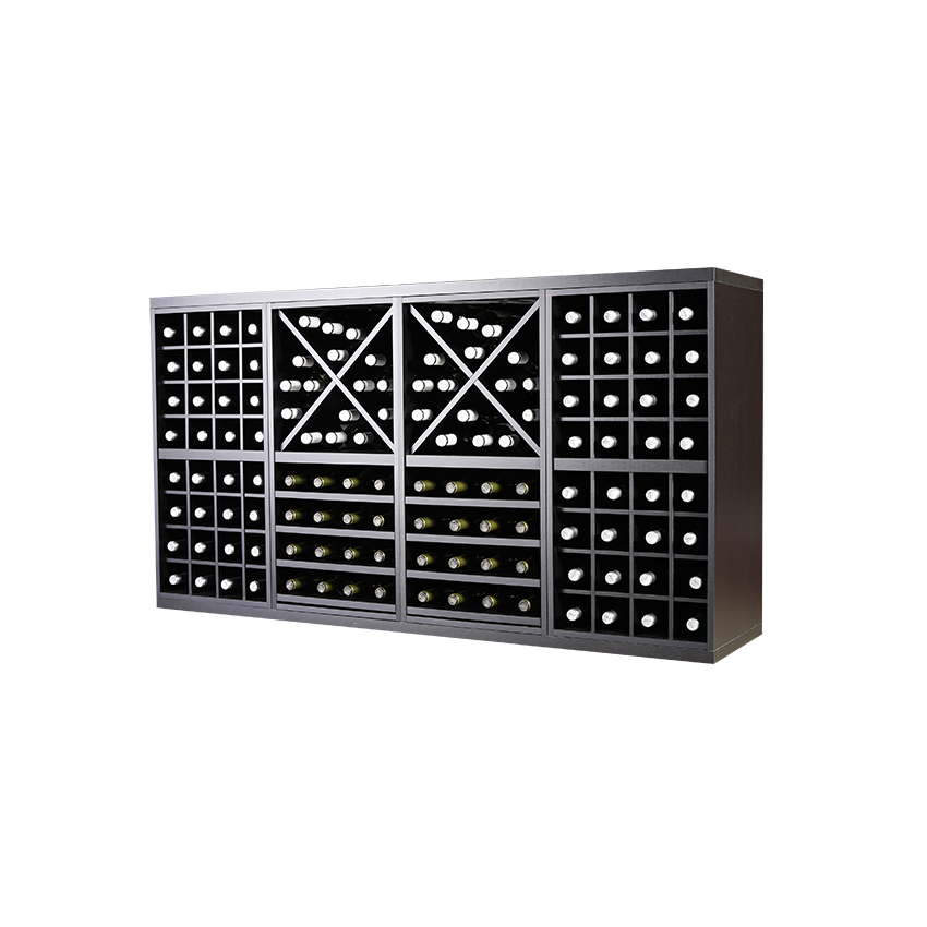 zwart wijnrek, wijnrek zwart