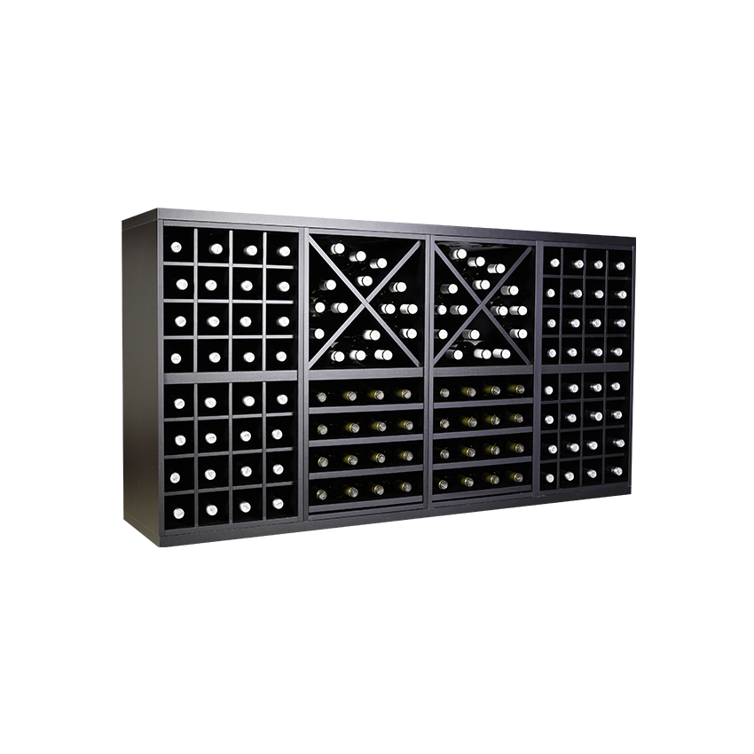 zwart wijnrek, wijnrek zwart