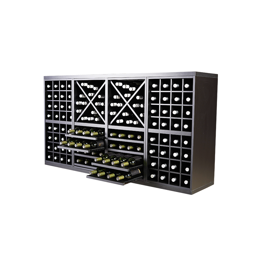zwart wijnrek, wijnrek zwart