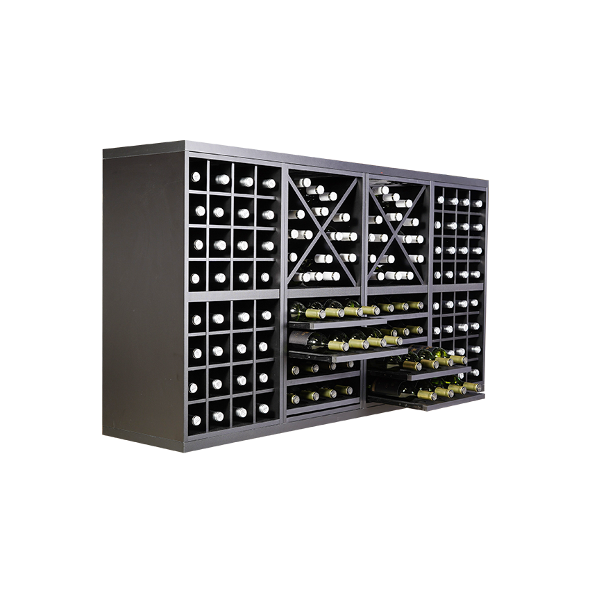 zwart wijnrek, wijnrek zwart