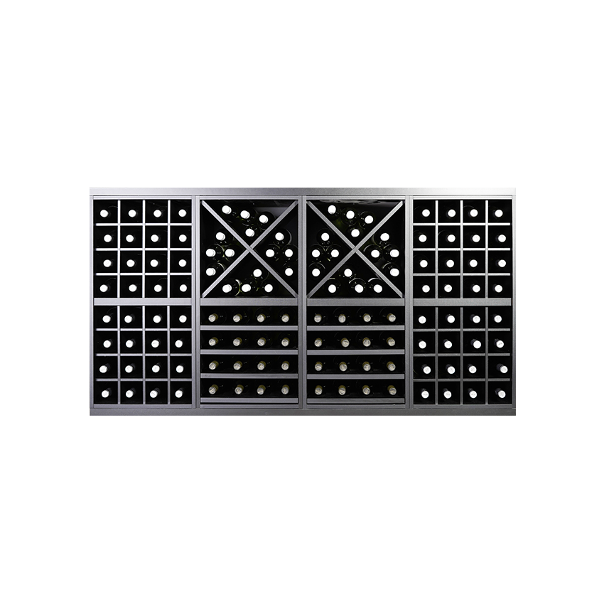 zwart wijnrek, wijnrek zwart