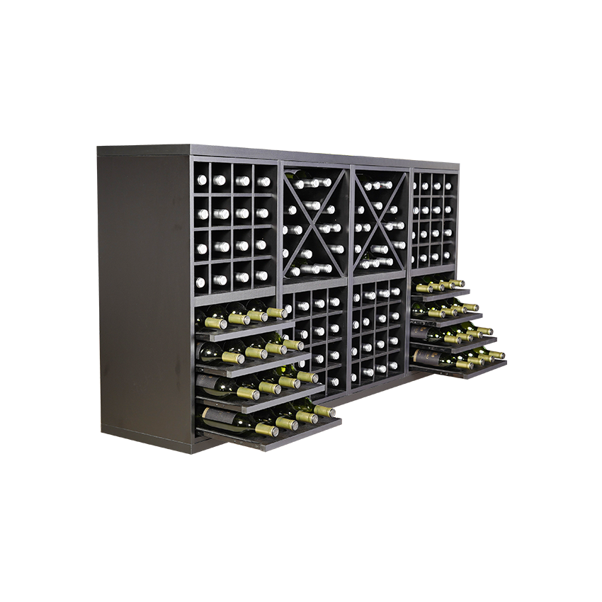 zwart wijnrek, wijnrek zwart