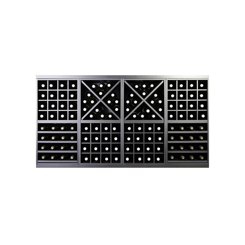 zwart wijnrek, wijnrek zwart