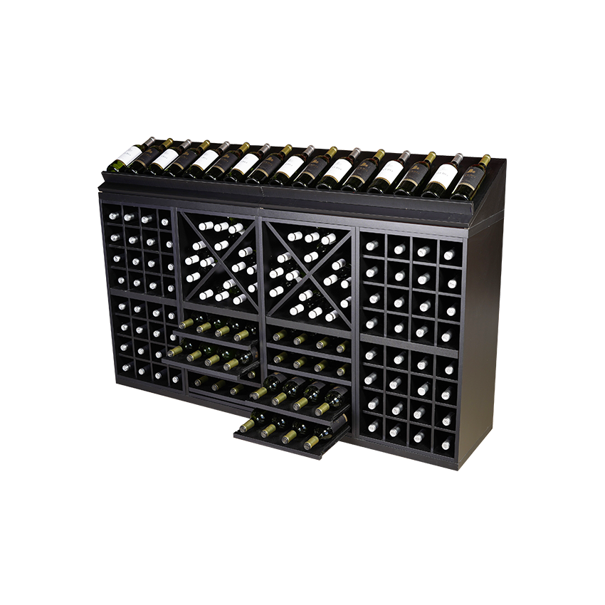 zwart wijnrek, wijnrek zwart