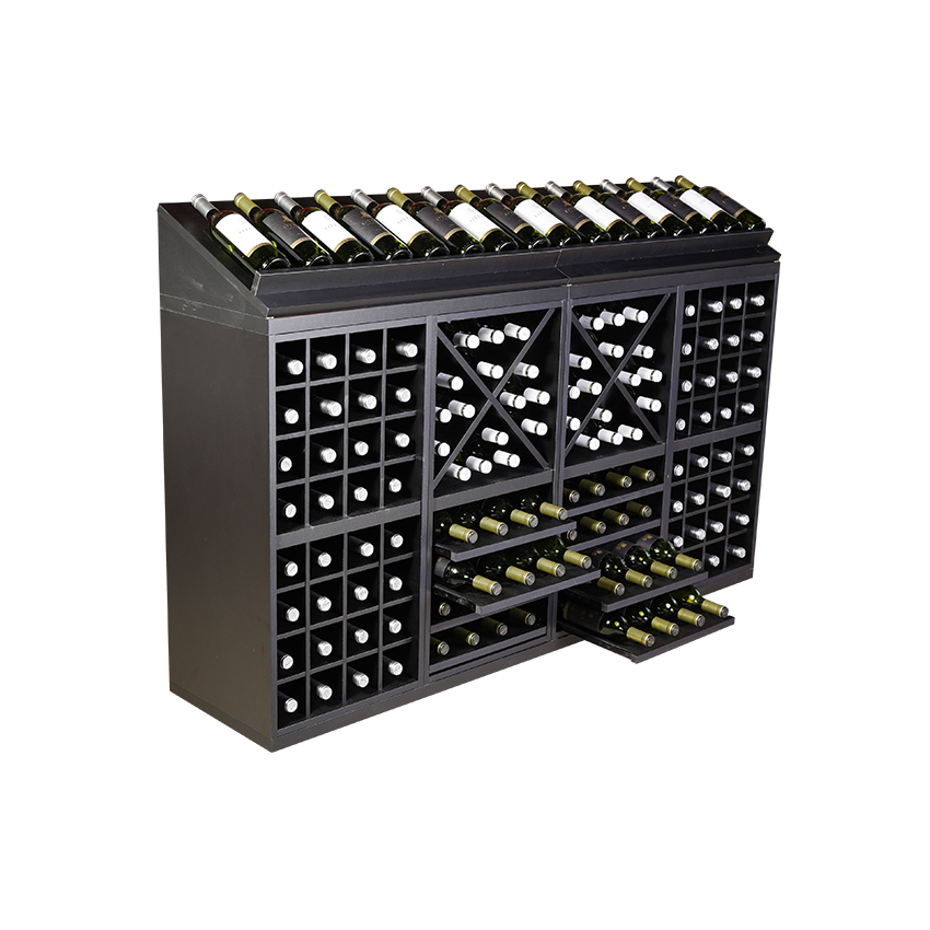 zwart wijnrek, wijnrek zwart