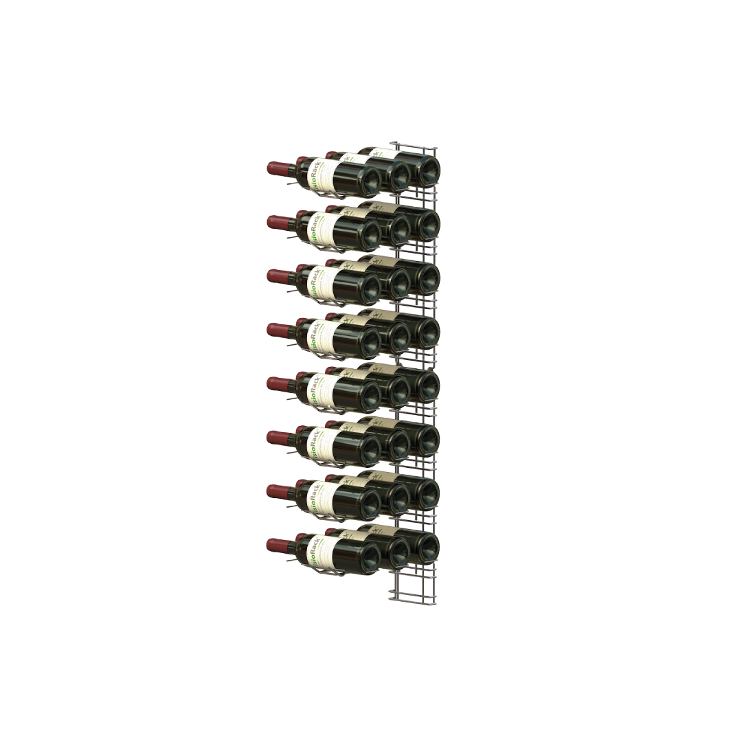 metalen Wijnrek voor aan de muur