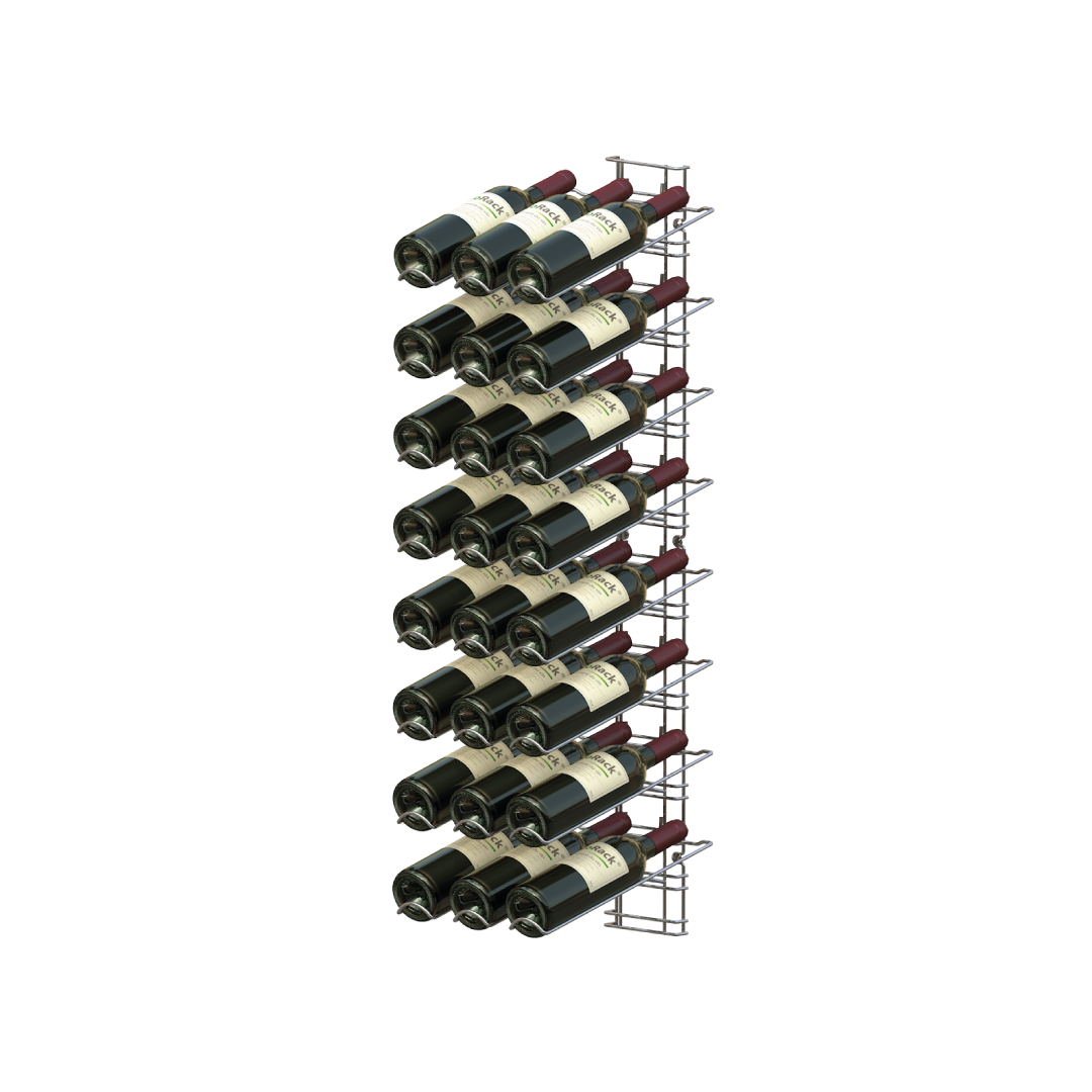 metalen Wijnrek voor aan de muur